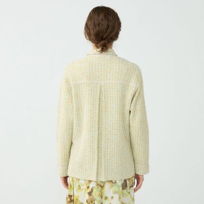 ミックスツイード シャツブルゾン | maison TOMORROWLAND/メゾン