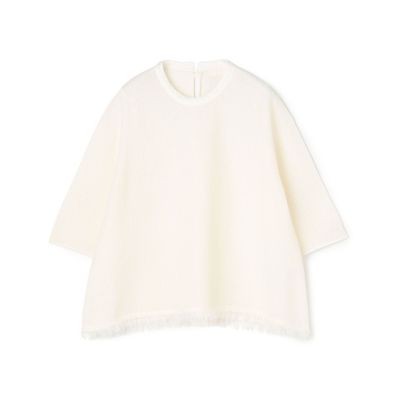 ＜maison TOMORROWLAND＞ダブルフェイスノット　ワイドプルオーバー