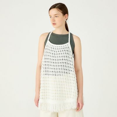 スパンコールビッグメッシュ キャミソールチュニック | maison