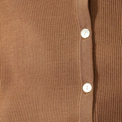 シルクポリエステルリブ　３－ｗａｙカーディガン