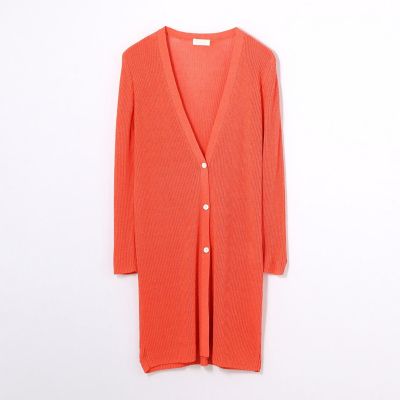 ペーパーリネン　ロングカーディガン