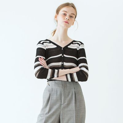 レーヨンポリエステル　Ｖネックカーディガン
