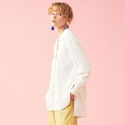 コンパクトコットンジャージー　ユーティリティーロングシャツ