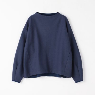 ウールミルドコンビ　モックネックプルオーバー