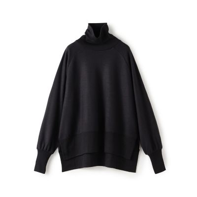 ウォッシャブルスムース　タートルネックプルオーバー