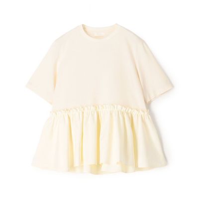 ＜maison TOMORROWLAND＞【予約商品５月下旬以降順次お届け】ジャージーコンビ　ペプラムプルオーバー