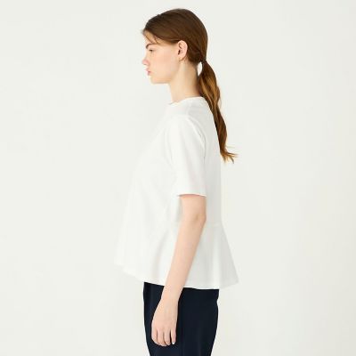 スーピマモクロディ ペプラムTシャツ | maison TOMORROWLAND/メゾン