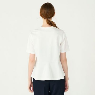 スーピマモクロディ ペプラムTシャツ | maison TOMORROWLAND/メゾン