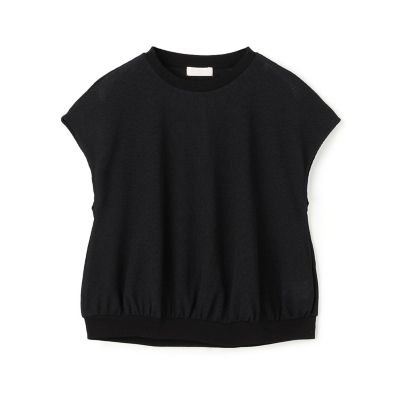 ワッフルジャージーコンビ フレンチスリーブプルオーバー | maison