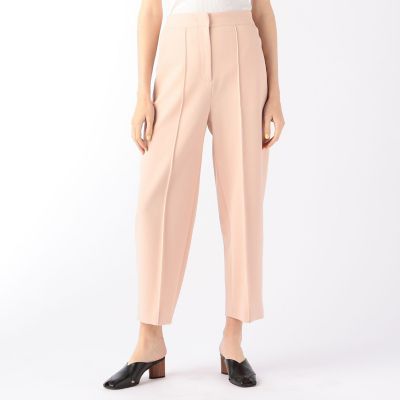 ストレッチカルゼ　ペグトップパンツ