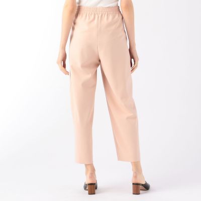 ストレッチカルゼ　ペグトップパンツ
