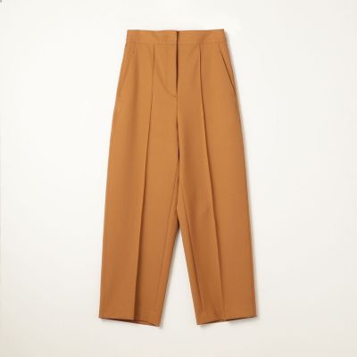 ストレッチカルゼ　ペグトップパンツ