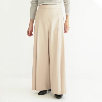 レイズトコットン　タックワイドパンツ