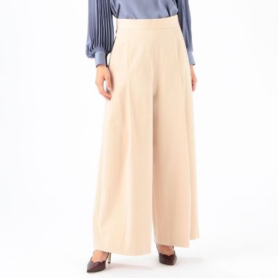 レイズトコットン　タックワイドパンツ