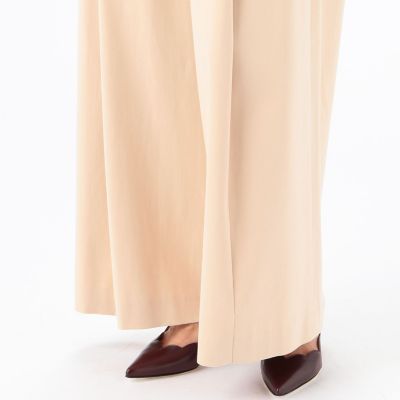 レイズトコットン　タックワイドパンツ