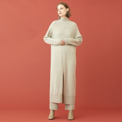 ウールセーブルカシミヤ　セミフレアパンツ