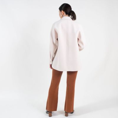 ウールセーブルカシミヤ　セミフレアパンツ
