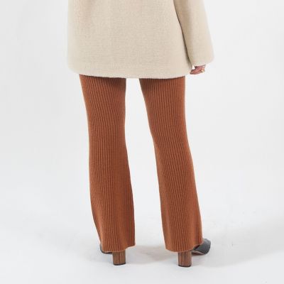 ウールセーブルカシミヤ　セミフレアパンツ