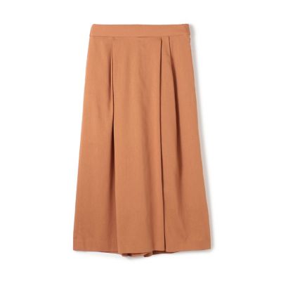ドライボイル　アシンメトリータックキュロットパンツ