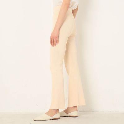 セール】 コットンストレッチリブ セミフレアパンツ （その他