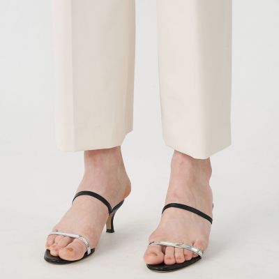 ナイロンストレッチ　セミフレアパンツ