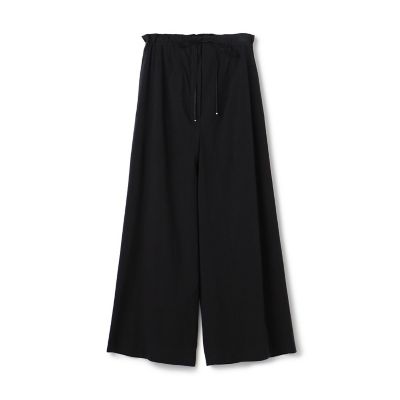 セルロースリネン　イージーセミフレアパンツ