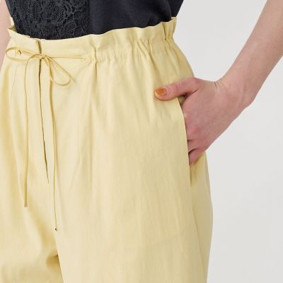 セルロースリネン　イージーセミフレアパンツ