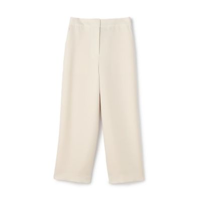 パウダリーストレッチツイル　セミワイドパンツ