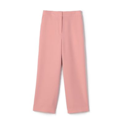 パウダリーストレッチツイル　セミワイドパンツ