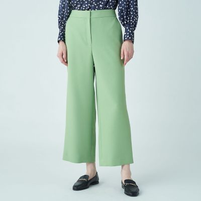 パウダリーストレッチツイル　セミワイドパンツ
