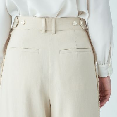 ミックスダブルクロス　ダブルタックワイドパンツ