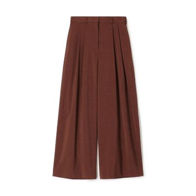 ポリエステルツイル　２タックスラックスパンツ
