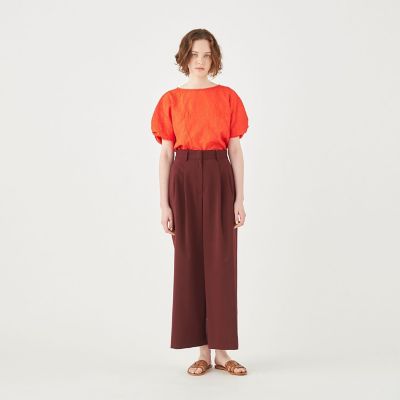 ポリエステルツイル　２タックスラックスパンツ