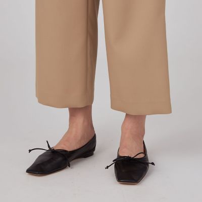 ポリエステルレーヨンストレッチ　セミワイドパンツ