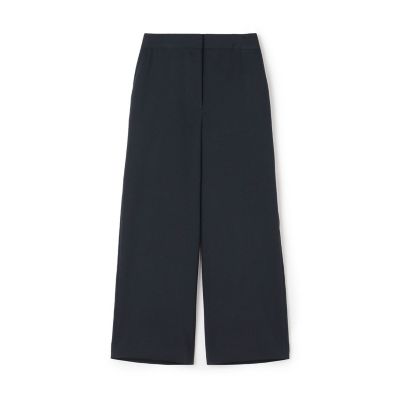 ポリエステルレーヨンストレッチ　セミワイドパンツ