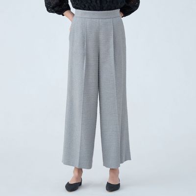 ライトファンシーツイード　サスペンダーワイドパンツ