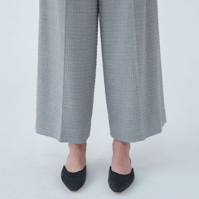 ライトファンシーツイード　サスペンダーワイドパンツ