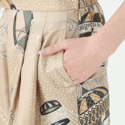 【別注】ｍａｎｉｐｕｒｉ　ｆｏｒ　Ｂａｌｌｓｅｙ　Ｂａｌｌｏｏｎ　Ｊｏｕｒｎｅｙ　タックワイドパンツ