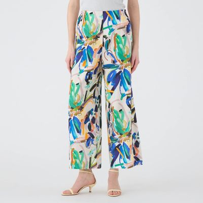 Drawer｜ドゥロワー RESORT2 ツイルフラワープリントパンツ34