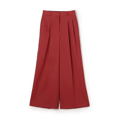 ＜maison TOMORROWLAND＞【タイムセール：３月２日（月）午前９時３０分迄】バラシアストレッチ　２タックワイドパンツ