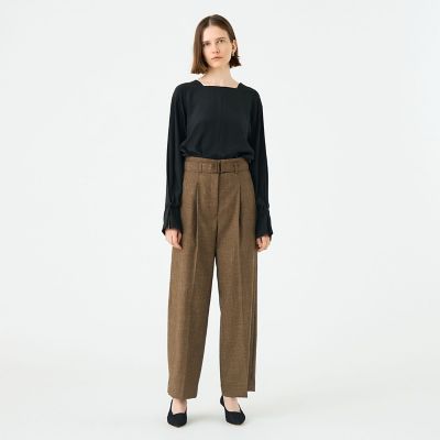 Tiffany ハイウエストテーパードパンツ | maison
