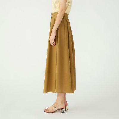 クリスピーシアーボイル フレアキュロットパンツ | maison