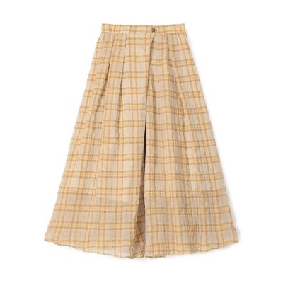 ＜maison TOMORROWLAND＞【予約商品５月上旬以降順次お届け】シアープラッド　フレアキュロットパンツ