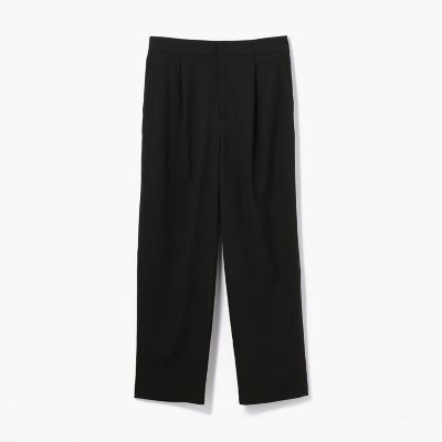 レーヨンコットンツイル フロントタッククロップドパンツ レーヨンコットンツイル フロントタッククロップドパンツ