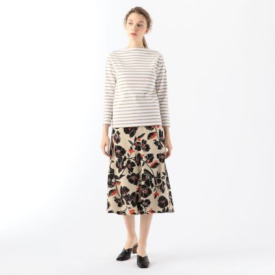 ebure ブラッシュフラワープリント フレアスカート ブラッシュフラワープリントフレア スカート | ANAYI/アナイ