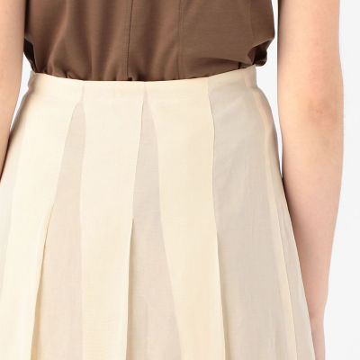 コットンオーガンジー タックロングスカート | ファッション・服