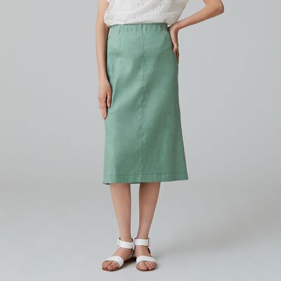 ＜maison TOMORROWLAND＞リネンポリエステルストレッチ　マーメイドスカート