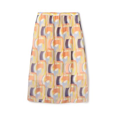 MIESROHE プリントイージーラップスカート オプティカルプリント イージーラップスカート | maison TOMORROWLAND