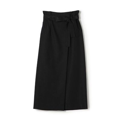 ラメミックスストレッチ　ラップロングタイトスカート