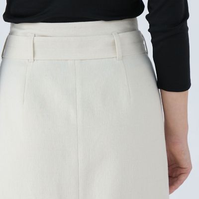 ラメミックスストレッチ　ラップロングタイトスカート
